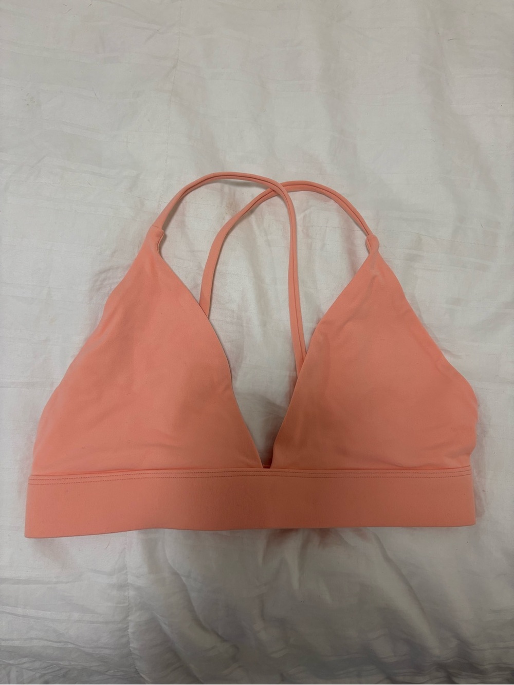 FP Movement by Free People Peach Double-Strap Bralette